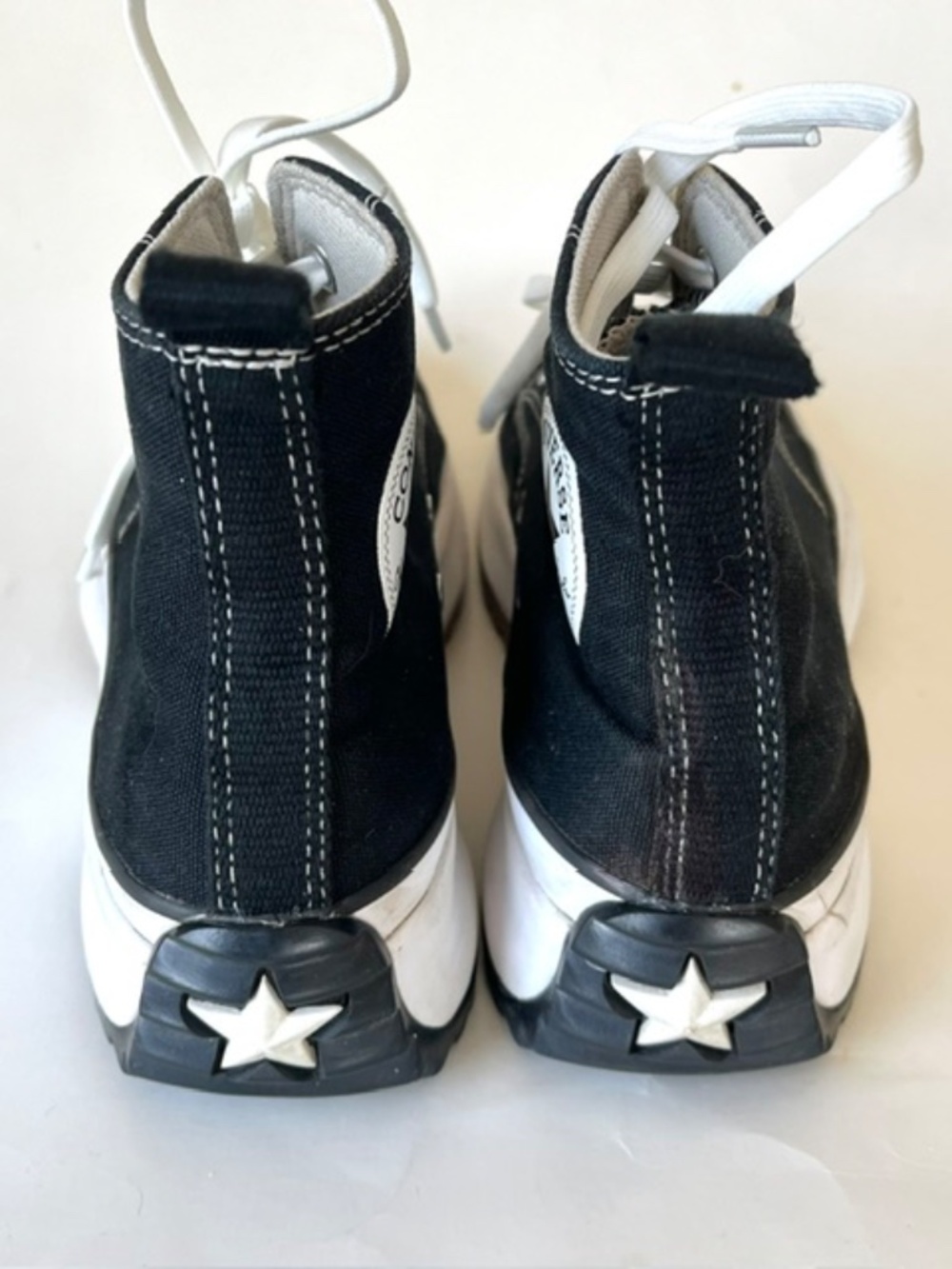 Converse Run Star Hike Platform Sneaker - Black / White / Gum size 7.5 - Picture 2 of 7